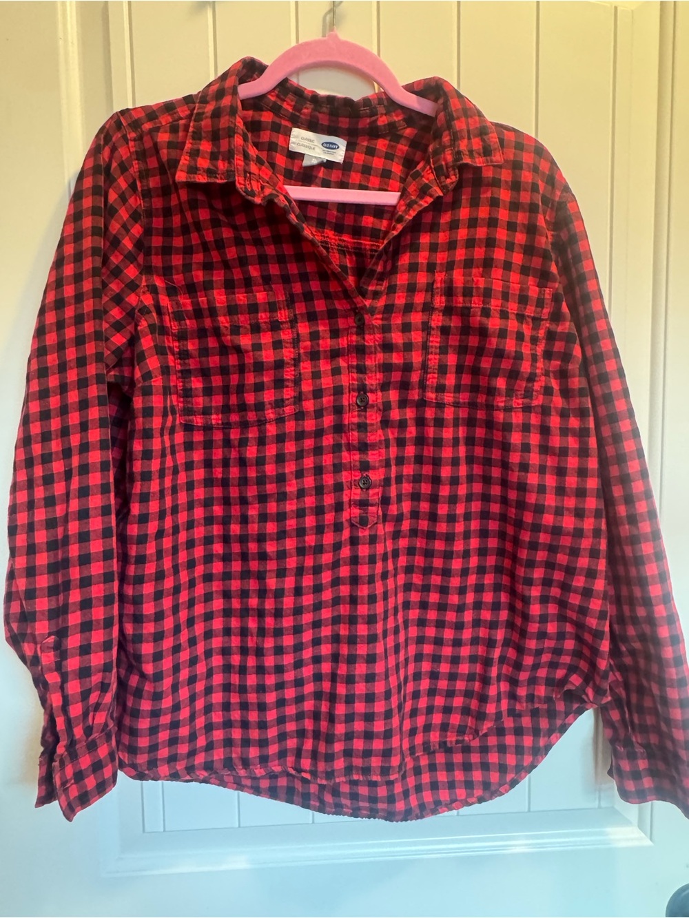 Old Navy quarter button down plaid shirt